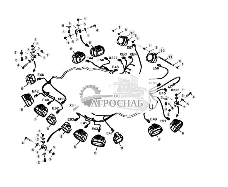 Рабочие фары кабины, галогенные - ST817731 242.jpg